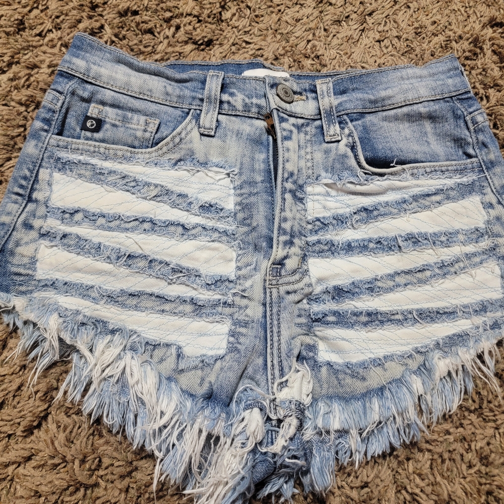 Distressed Denim Shorts
